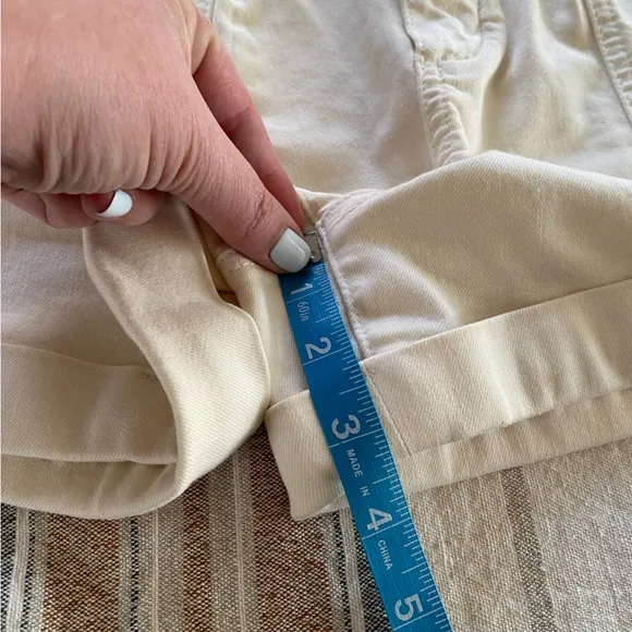 PAIGE Quartz Sand Cream Brooklyn Shorts