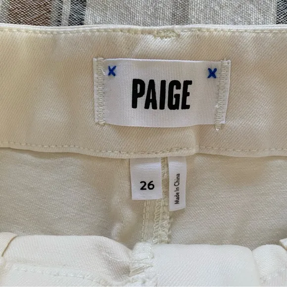 PAIGE Quartz Sand Cream Brooklyn Shorts