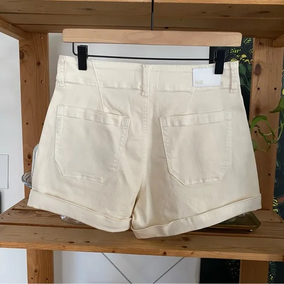 PAIGE Quartz Sand Cream Brooklyn Shorts