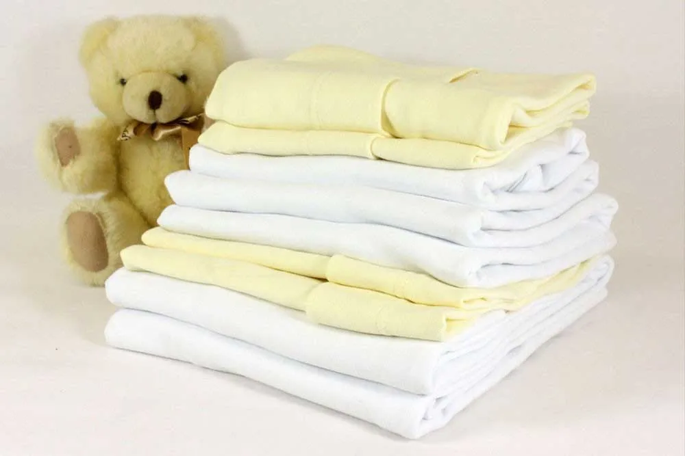 Pair of Soft White Organic  Cotton Fitted Sheets – To Fit Next to Me  Crib  83 x 50 cm