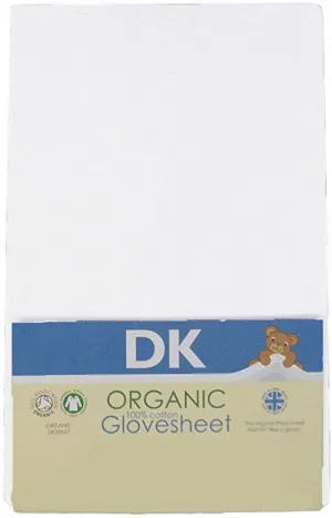 Pair of Soft White Organic  Cotton Fitted Sheets – To Fit Next to Me  Crib  83 x 50 cm