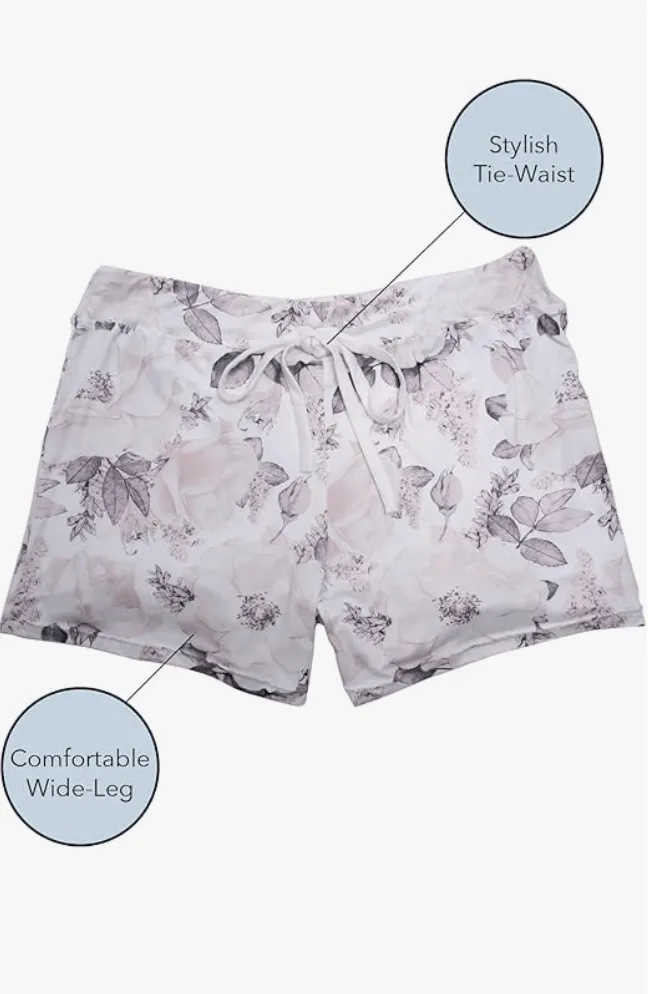 Pale Peony Pajama Shorts