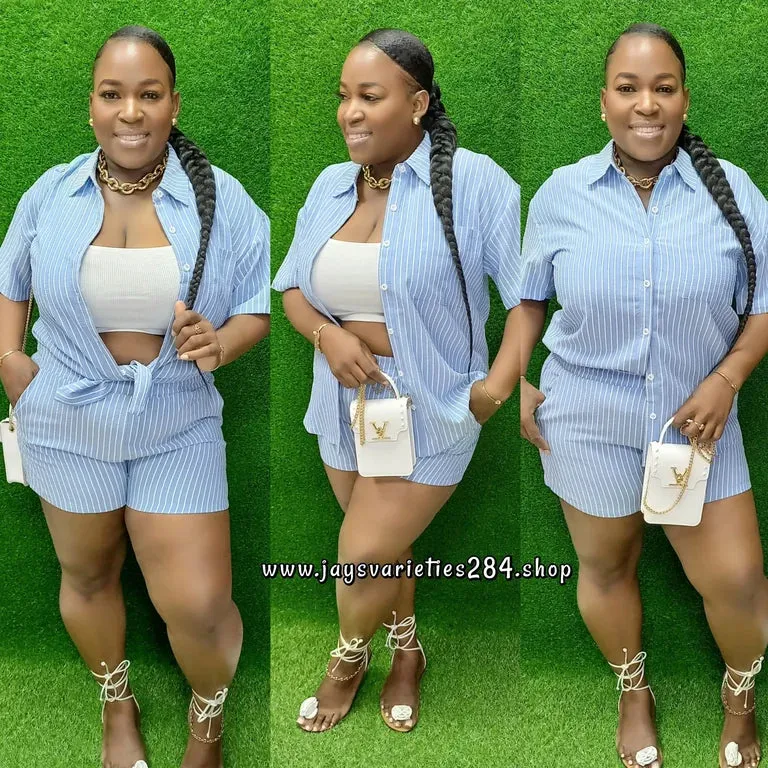 Pastel Delight Shorts Set