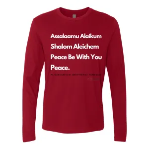 Peace & Blessings Men's Premium Long Sleeve Crew