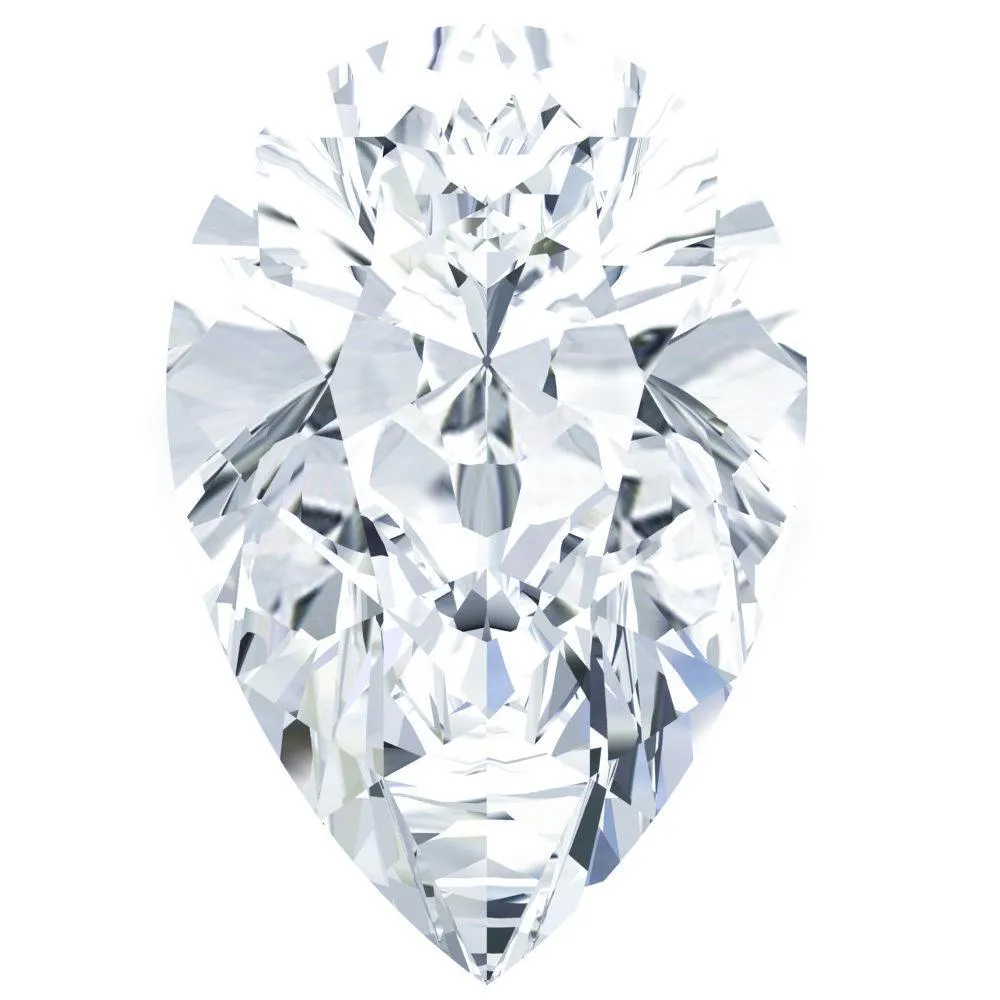Pear Diamond Faceted FAB Moissanite Loose Stone