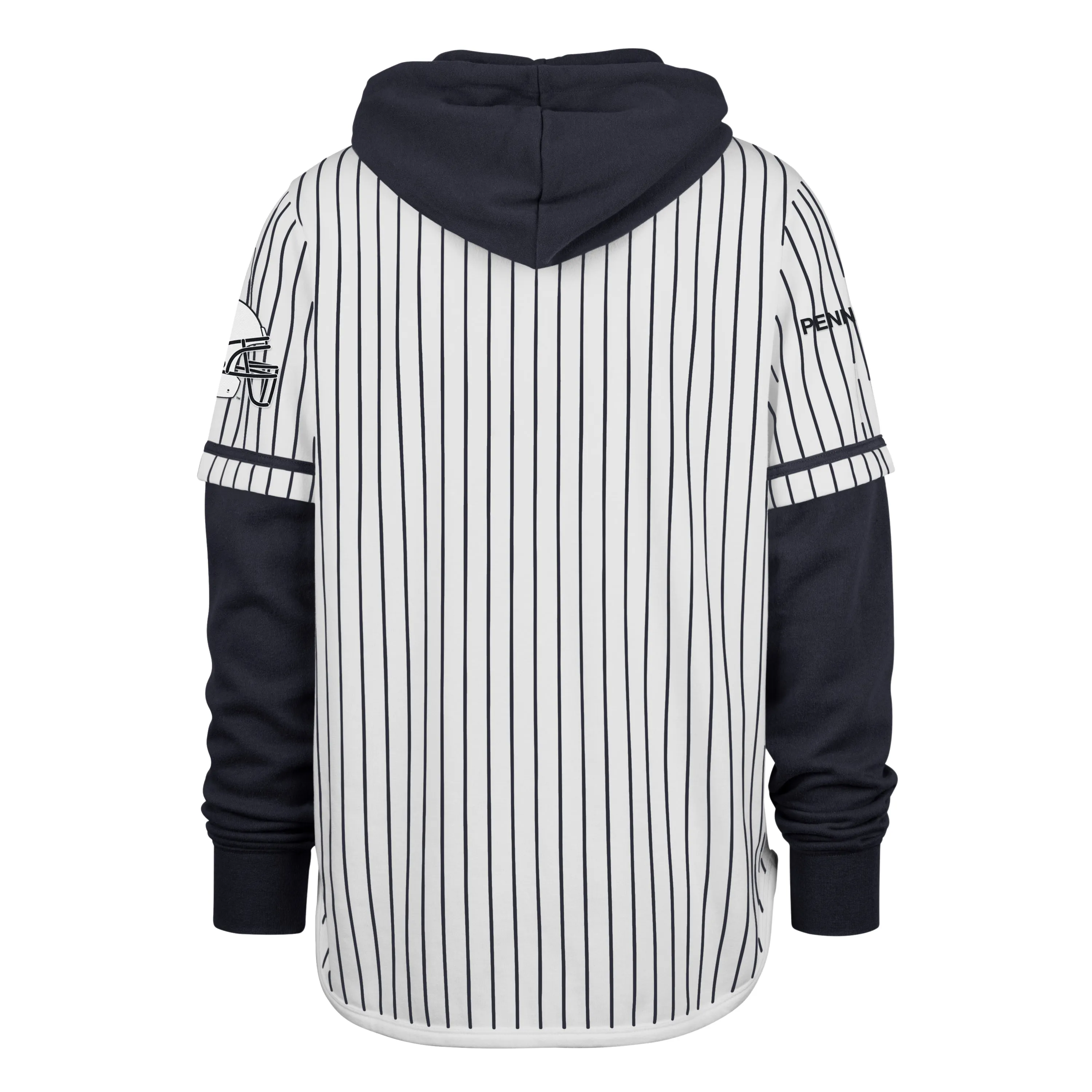 PENN STATE NITTANY LIONS PINSTRIPE '47 SHORTSTOP PULLOVER HOOD