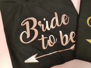 PERSONALISED LADYFIT T-SHIRT - BRIDE TO BE