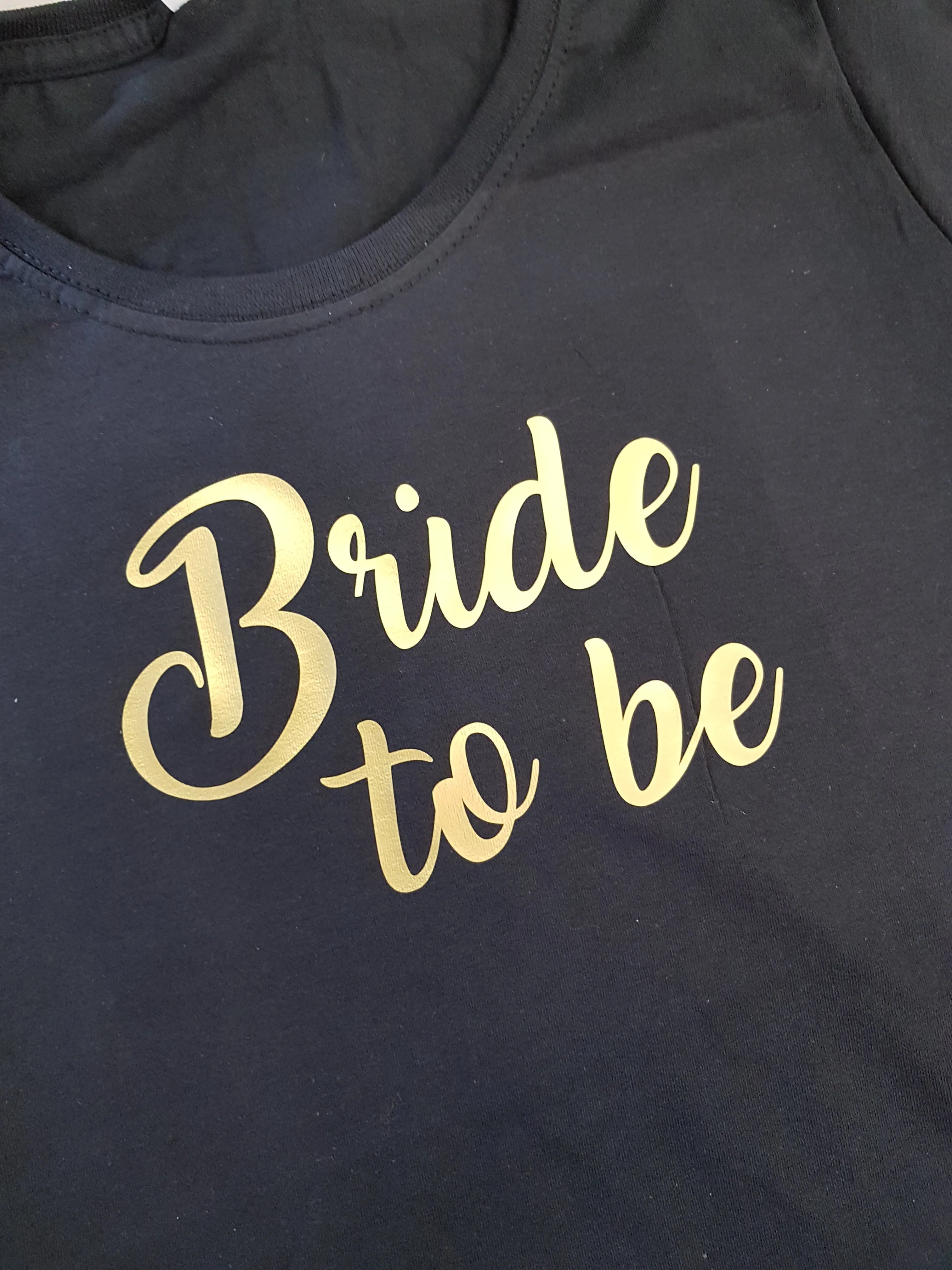PERSONALISED LADYFIT T-SHIRT - BRIDE TO BE