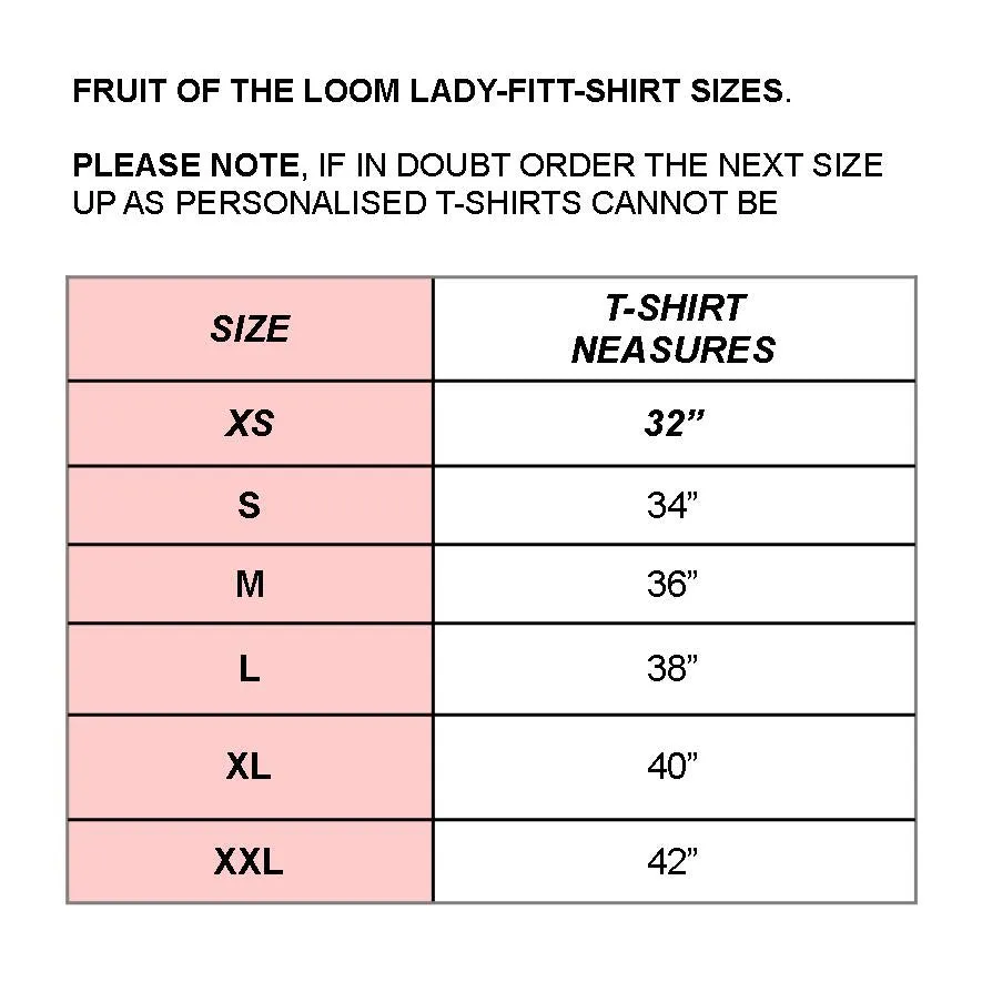 PERSONALISED LADYFIT T-SHIRT - BRIDE TO BE