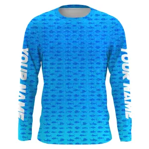 Personalized Saltwater Long Sleeve performance Fishing Shirts, Saltwater Fishing jerseys IPHW1840