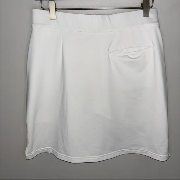 Peter Millar white golf skirt skort stretch jersey EXCELLENT CONDITION