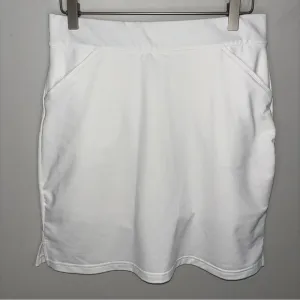 Peter Millar white golf skirt skort stretch jersey EXCELLENT CONDITION