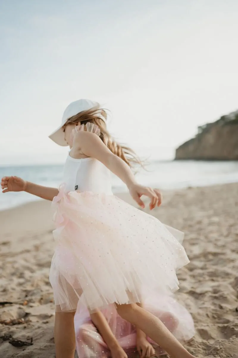 Petite Hailey Frill Tutu Dress - White