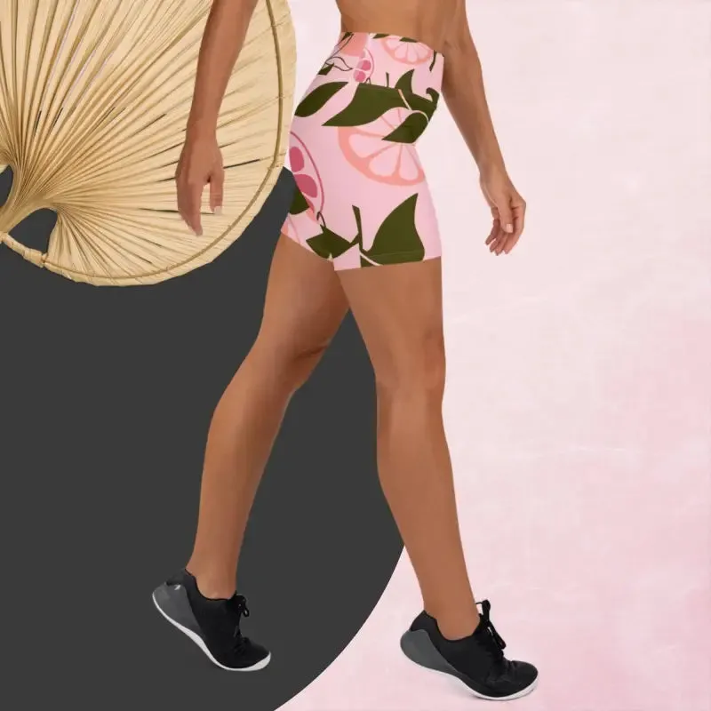 Pink Yoga Shorts