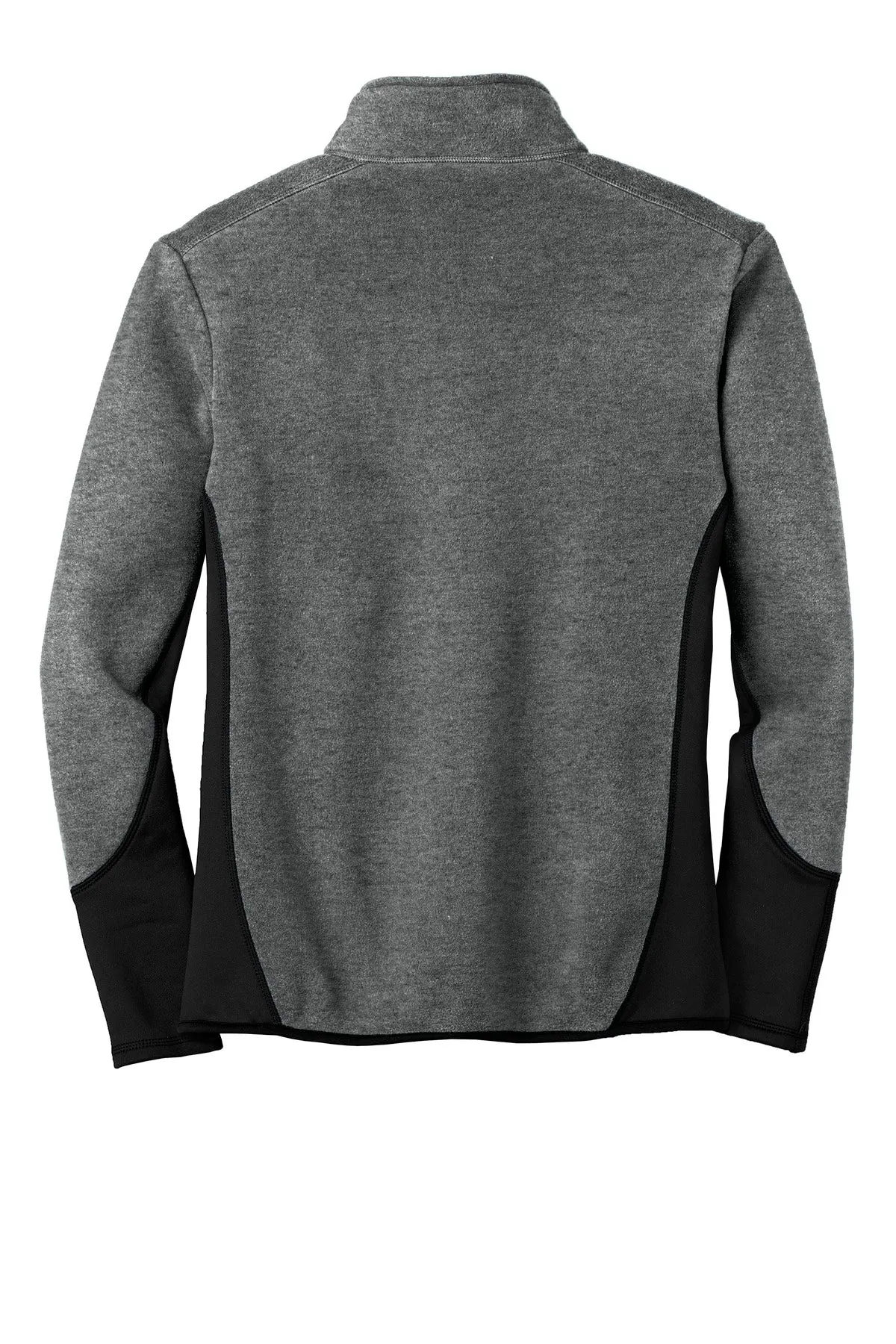 Port Authority R-Tek Pro Fleece Full-Zip Jacket. F227 Charcoal Heather/ Black