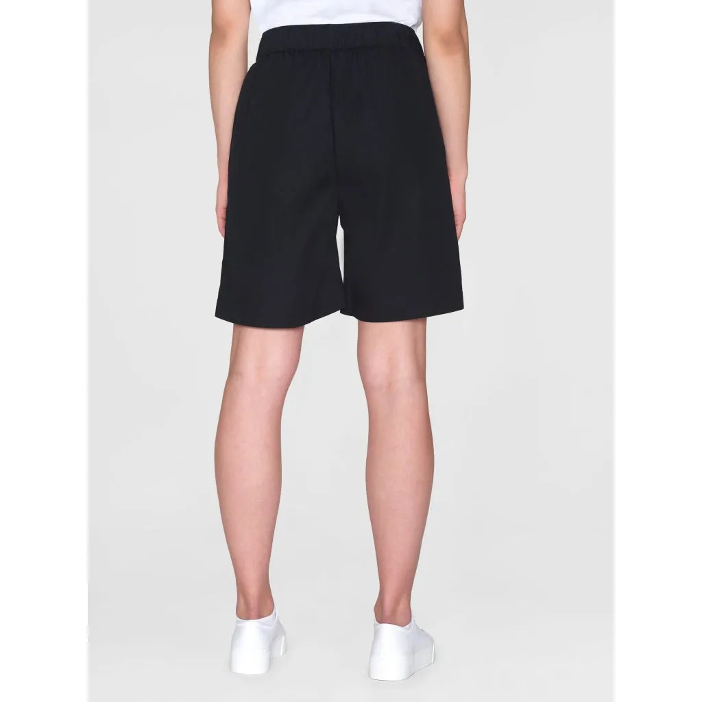 Posey wide mid-rise poplin bermuda shorts