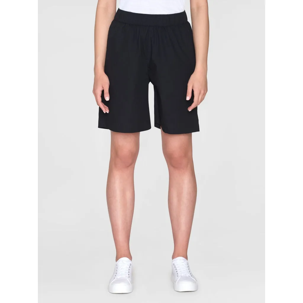 Posey wide mid-rise poplin bermuda shorts