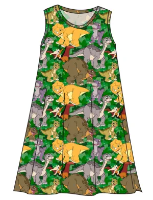 Prehistoric Pals Ladies' Swing Dress