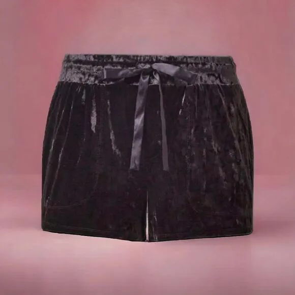 PRICE FIRM!$58 TORRID CRUSHED VELOUR Pullover With Matching Shorts Set.