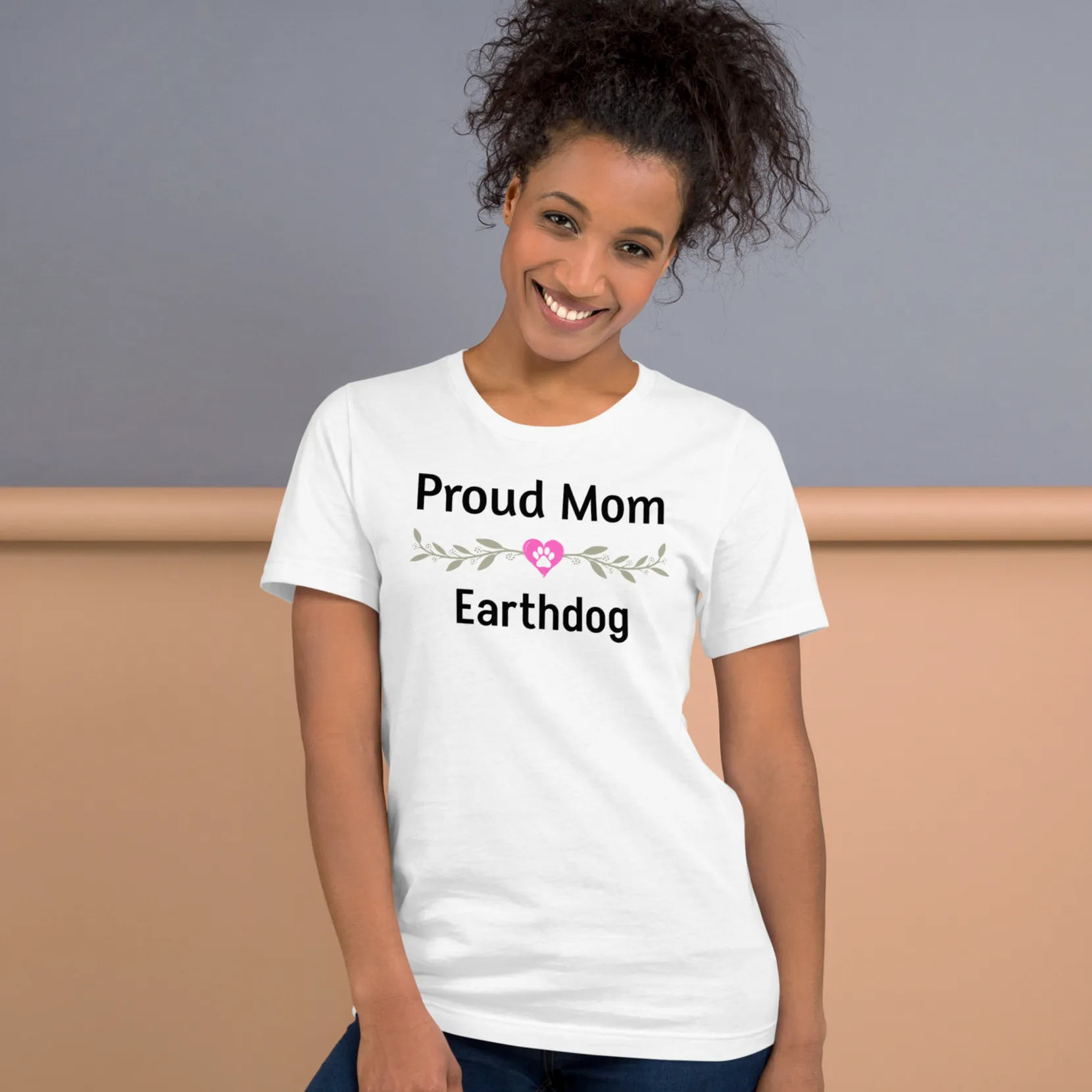 Proud Earthdog Mom T-Shirts - Light