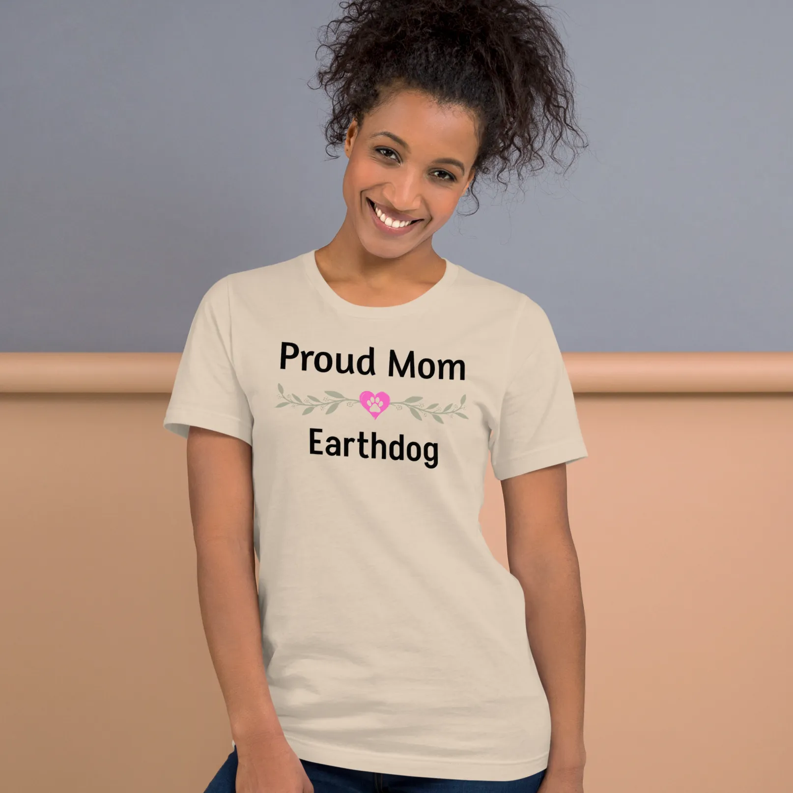 Proud Earthdog Mom T-Shirts - Light