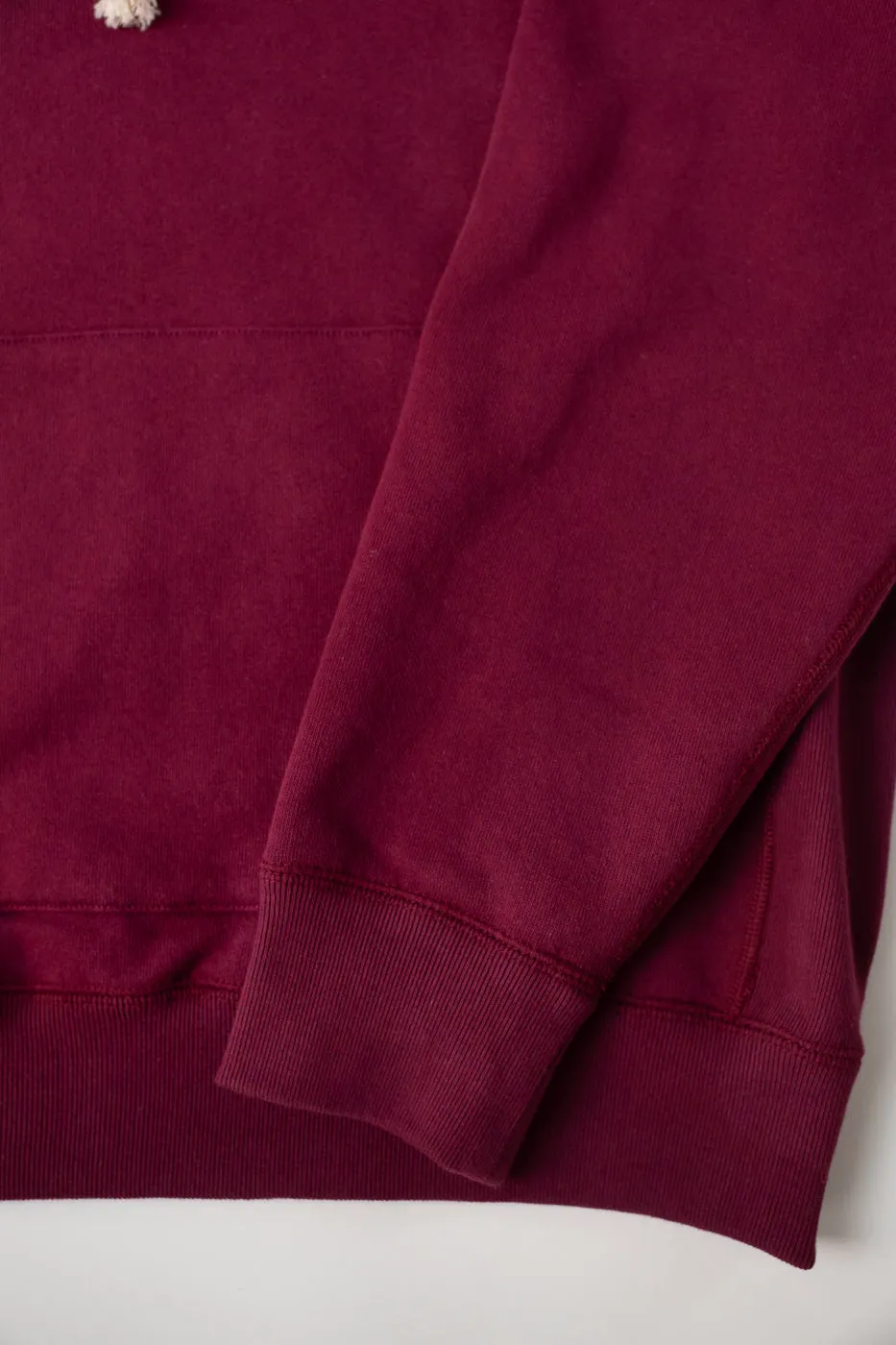 Pullover Hoodie - Super Looper French Terry - Burgundy