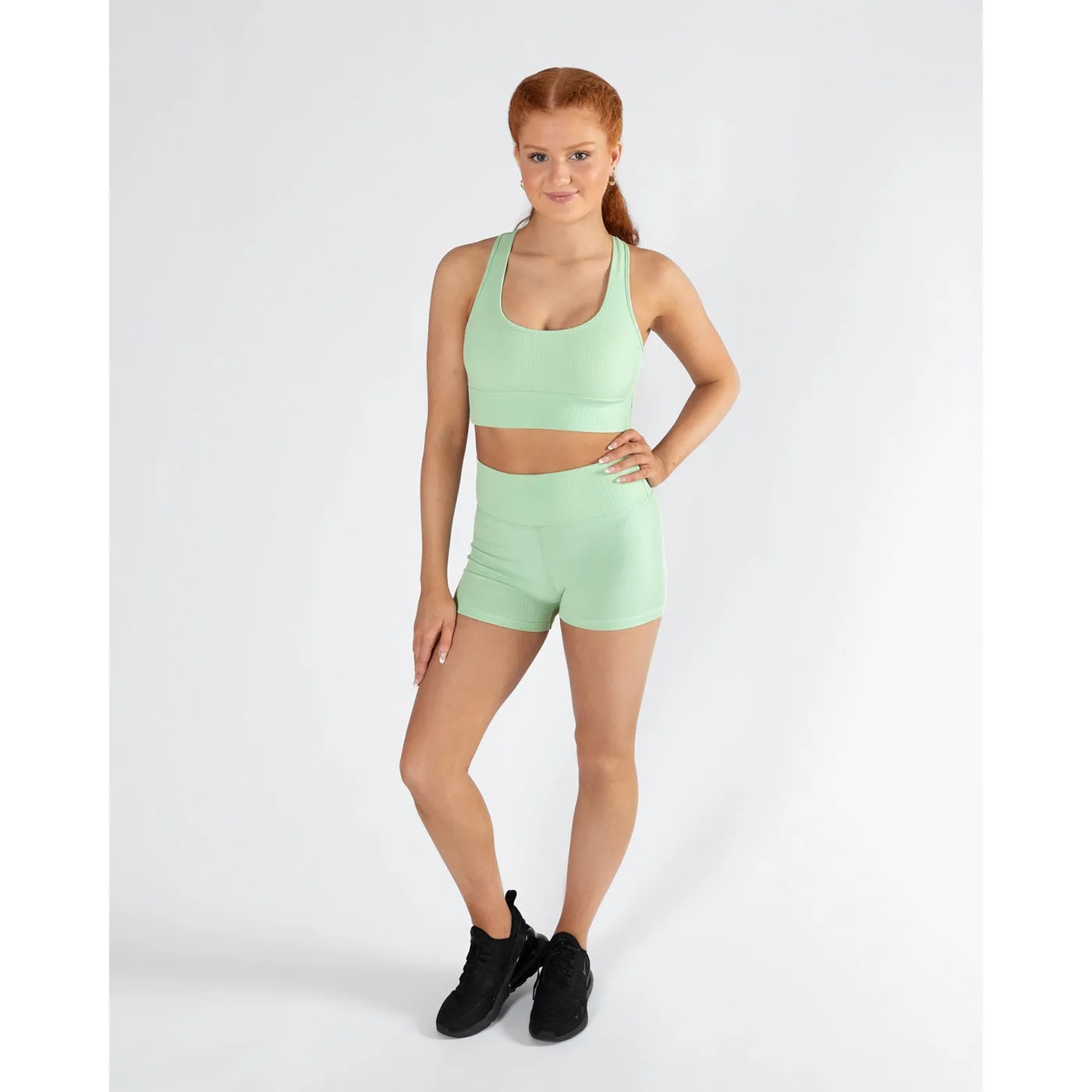 Pulse Collection Rib Short - Green Apple