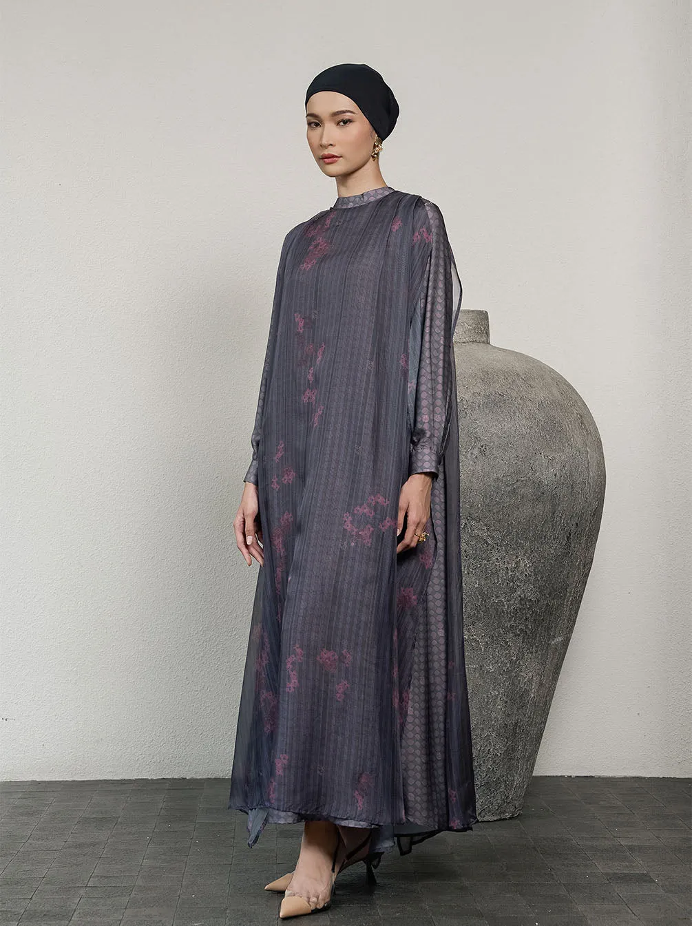 QISYA LAYERED DRESS ESPRESSO