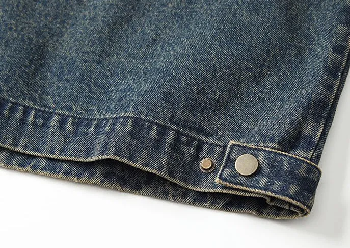 Quality Men's Zip Up Trucker Jacket for Casual Style