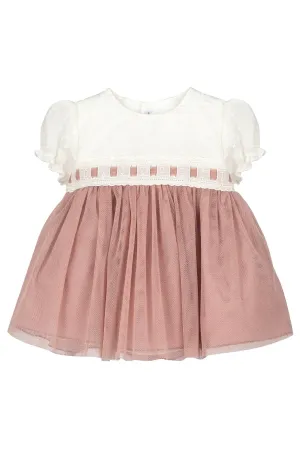"Alexandra" Pale Rose Tulle Dress