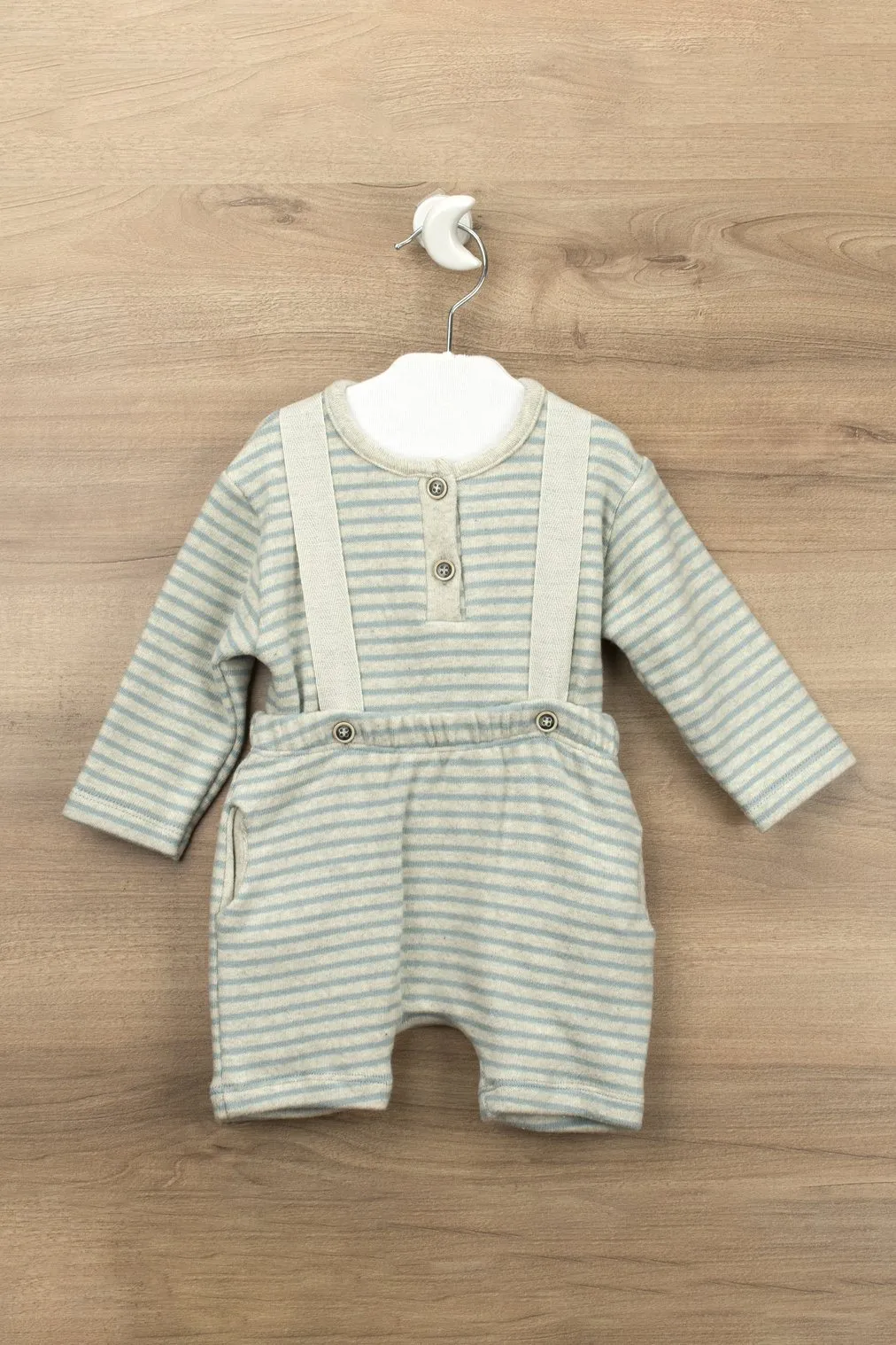 "Gabriel" Striped Top & Shorts with Braces