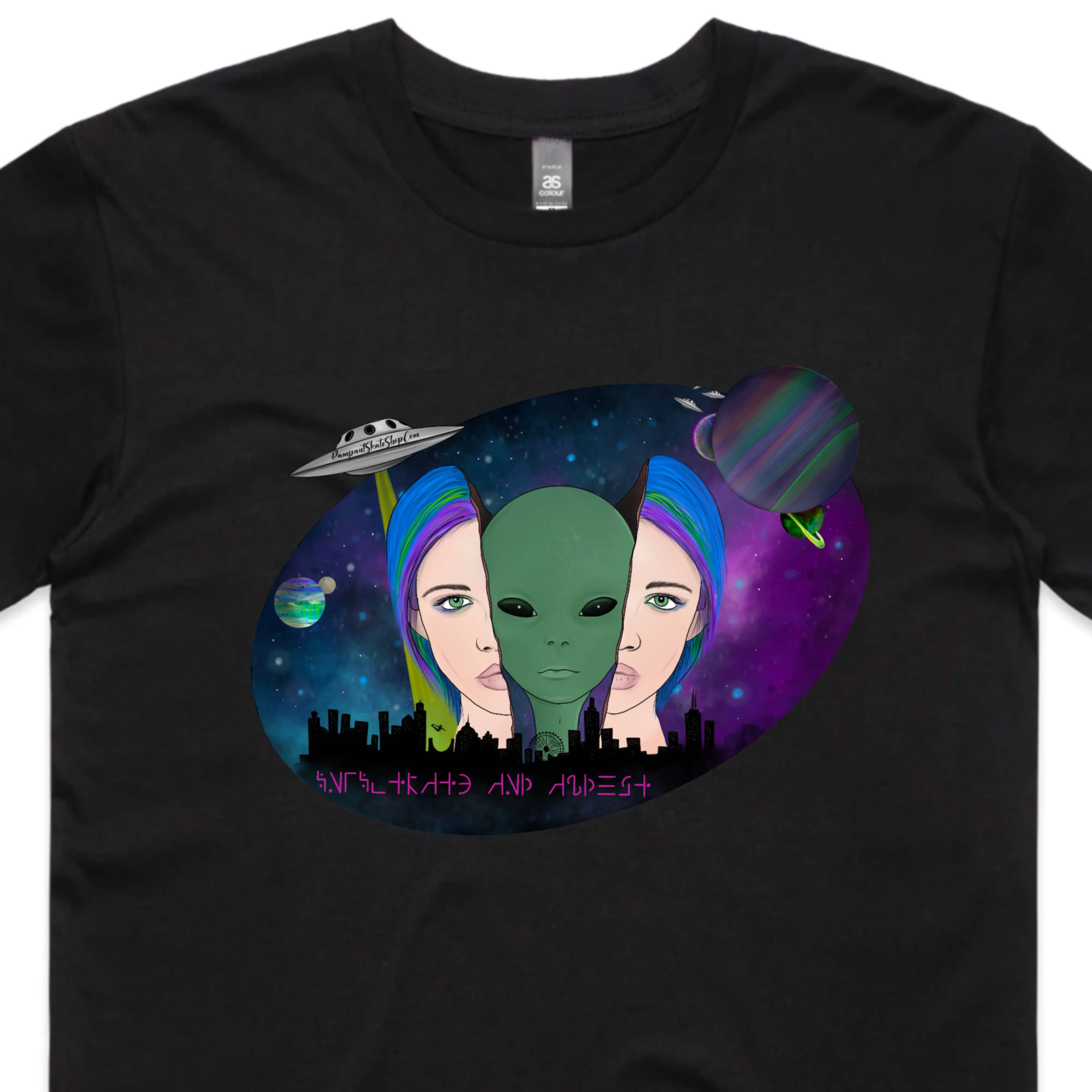 Rampant Skate Shop T-Shirt - Infiltrate and abduct