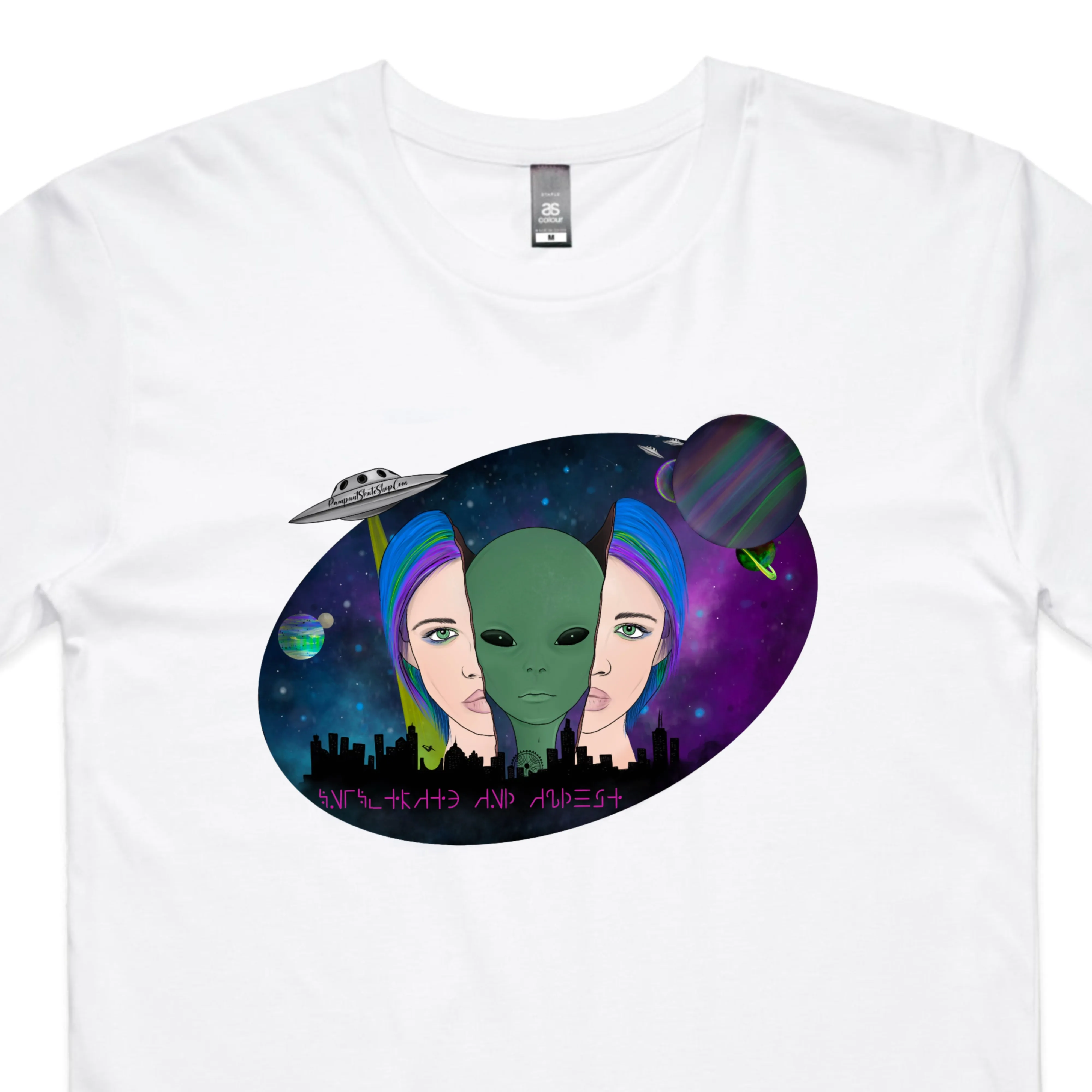 Rampant Skate Shop T-Shirt - Infiltrate and abduct