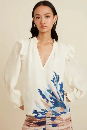 Ranna Gill - Maise Blouse - Ivory