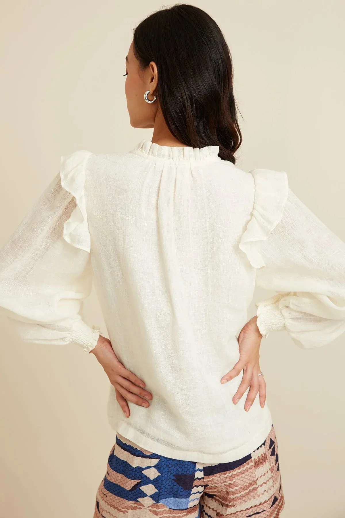Ranna Gill - Maise Blouse - Ivory
