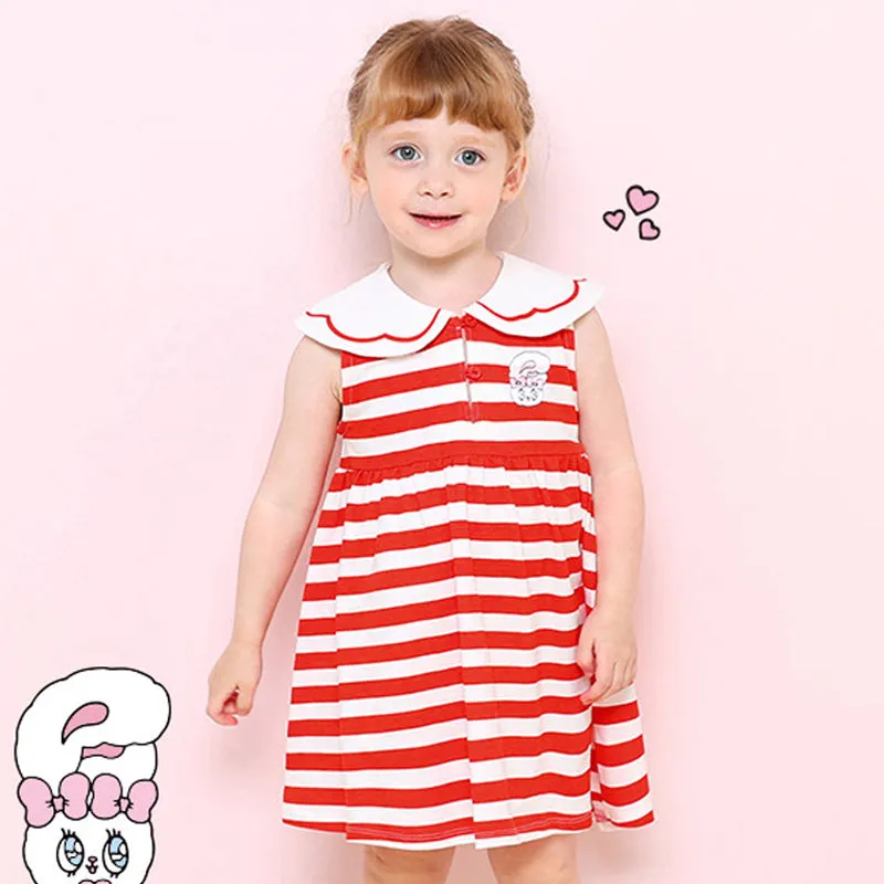 Red Stripes Esther Bunny Dress 2405MM03