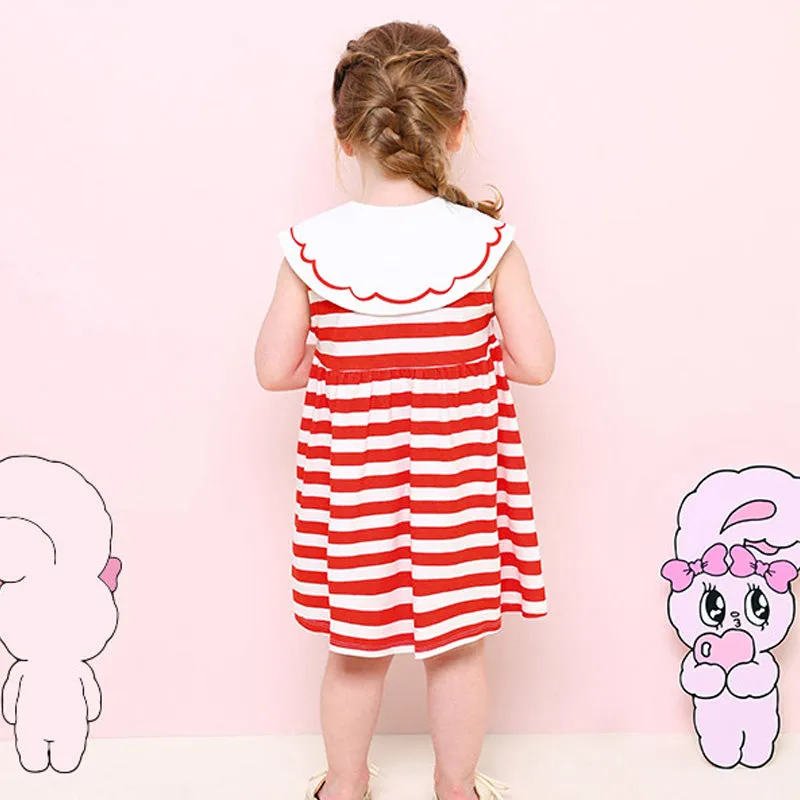 Red Stripes Esther Bunny Dress 2405MM03