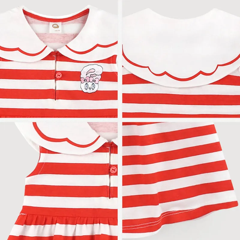 Red Stripes Esther Bunny Dress 2405MM03