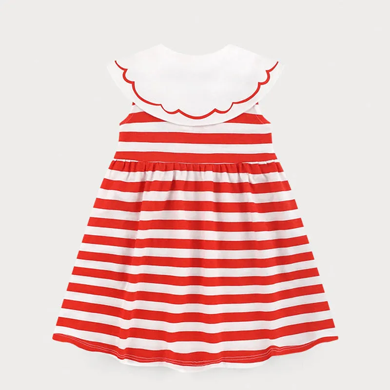 Red Stripes Esther Bunny Dress 2405MM03
