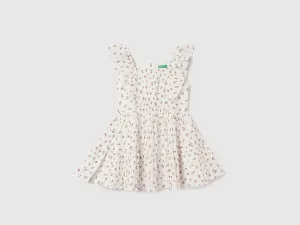 Regular Fit Square Neck Floral Print Dresses