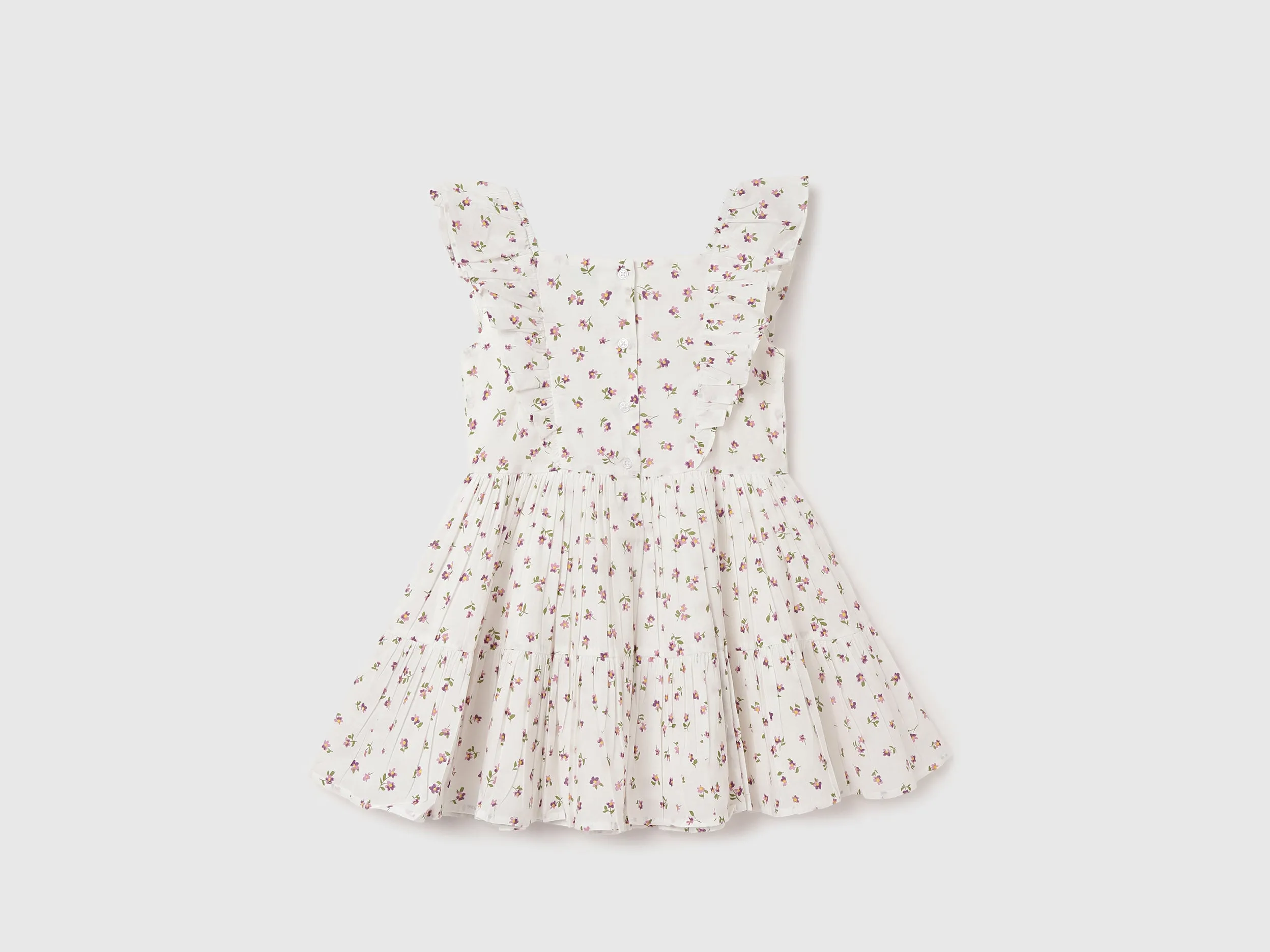 Regular Fit Square Neck Floral Print Dresses