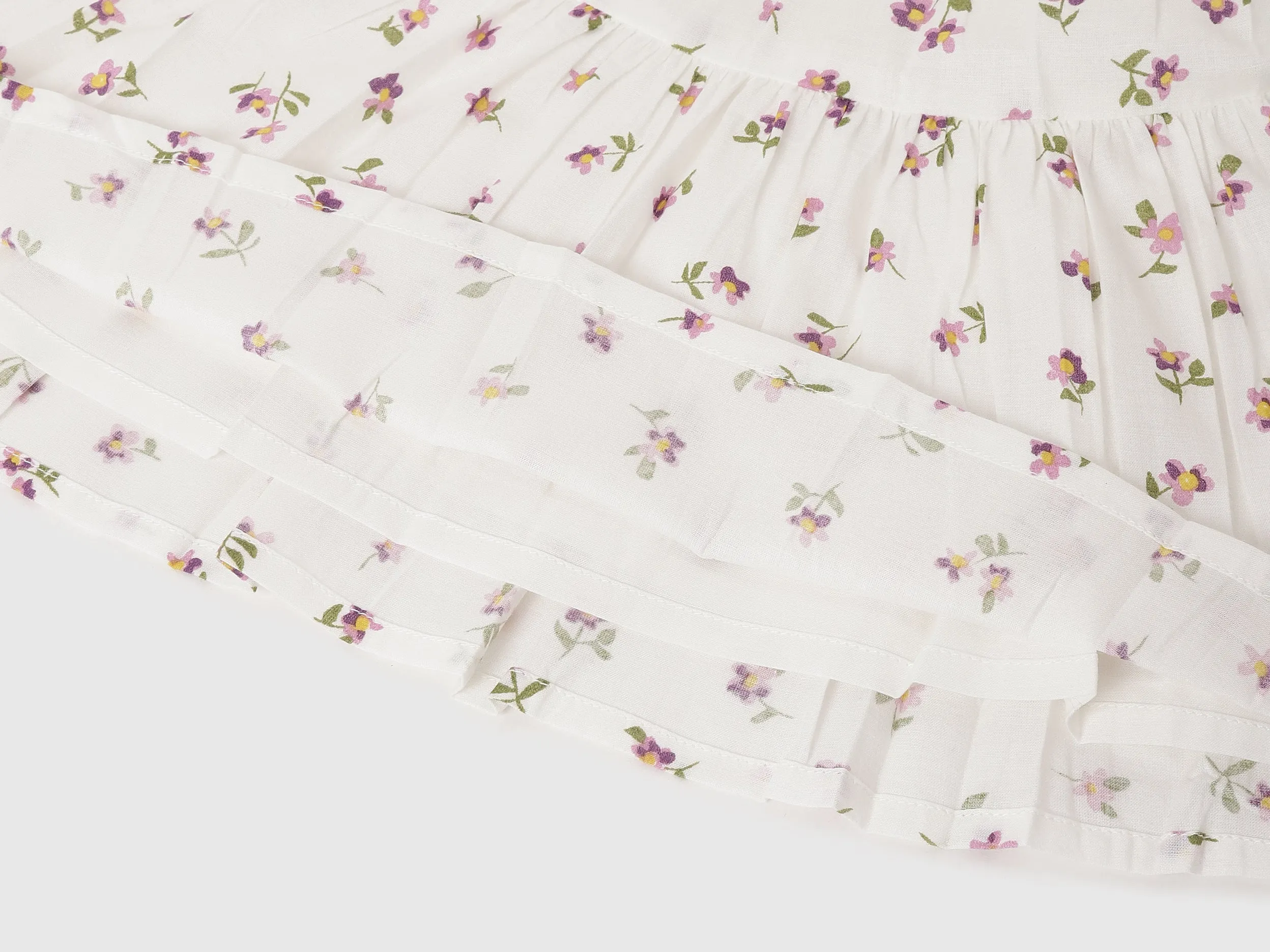 Regular Fit Square Neck Floral Print Dresses