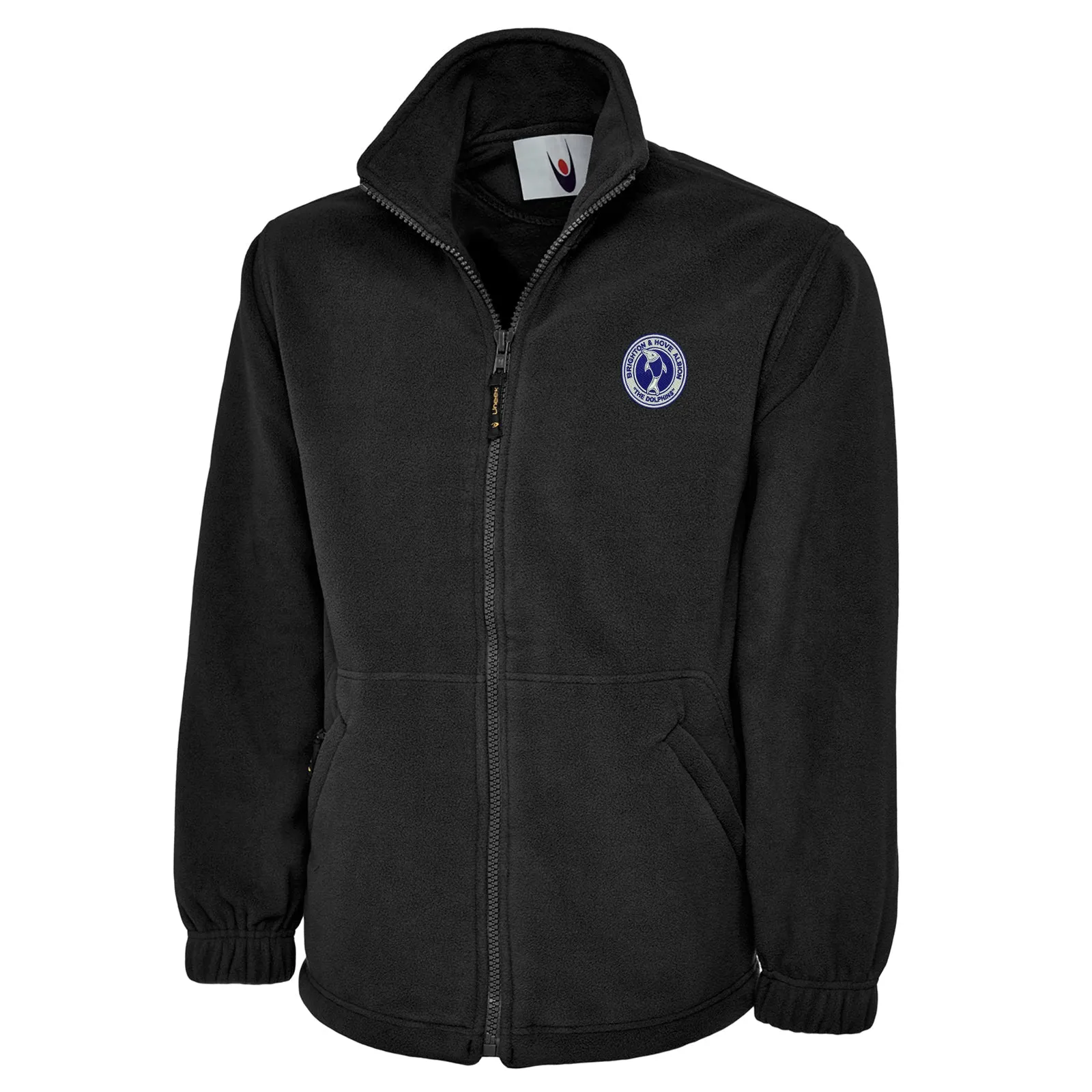 Retro Brighton 1970s Embroidered Premium Fleece Jacket