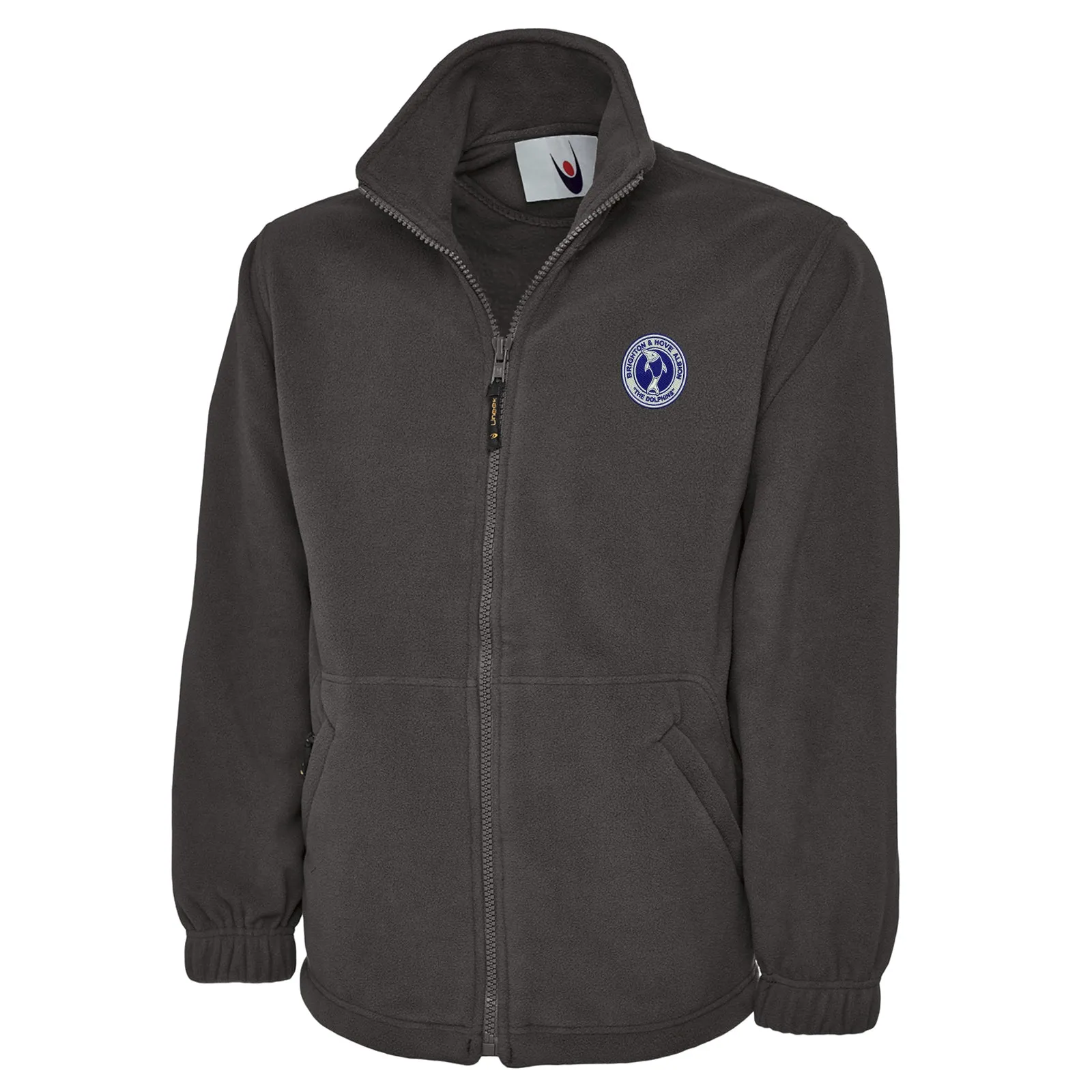 Retro Brighton 1970s Embroidered Premium Fleece Jacket