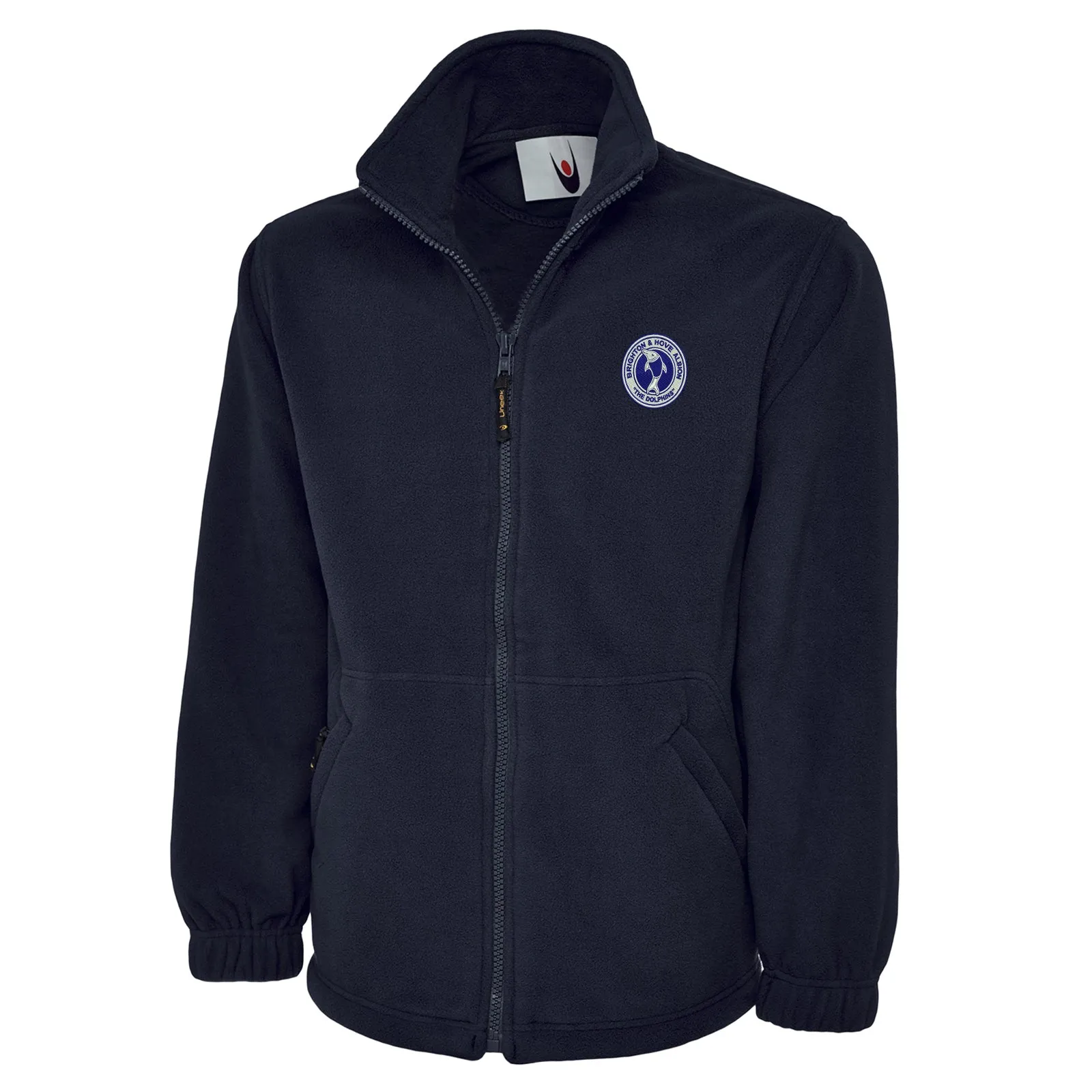 Retro Brighton 1970s Embroidered Premium Fleece Jacket