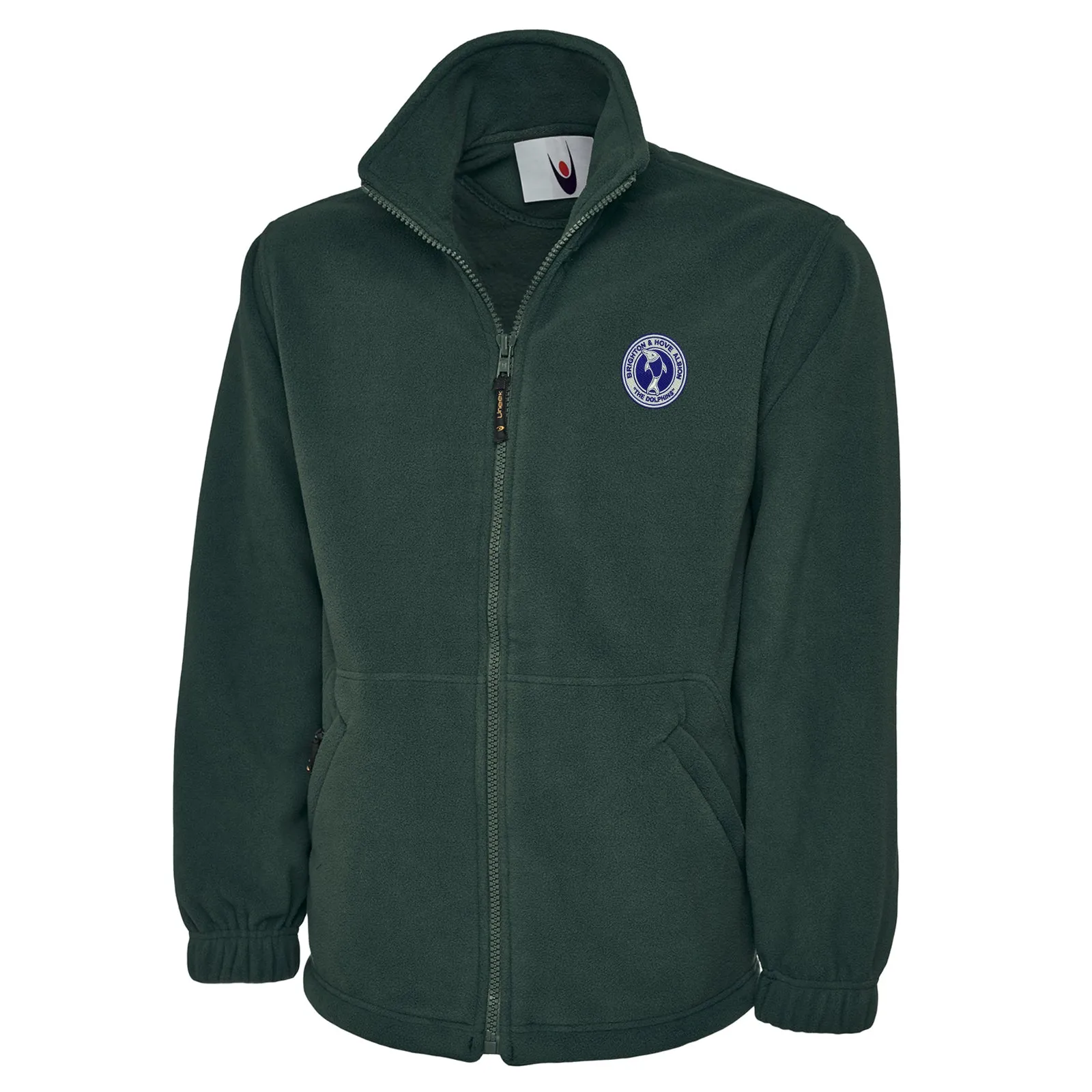 Retro Brighton 1970s Embroidered Premium Fleece Jacket