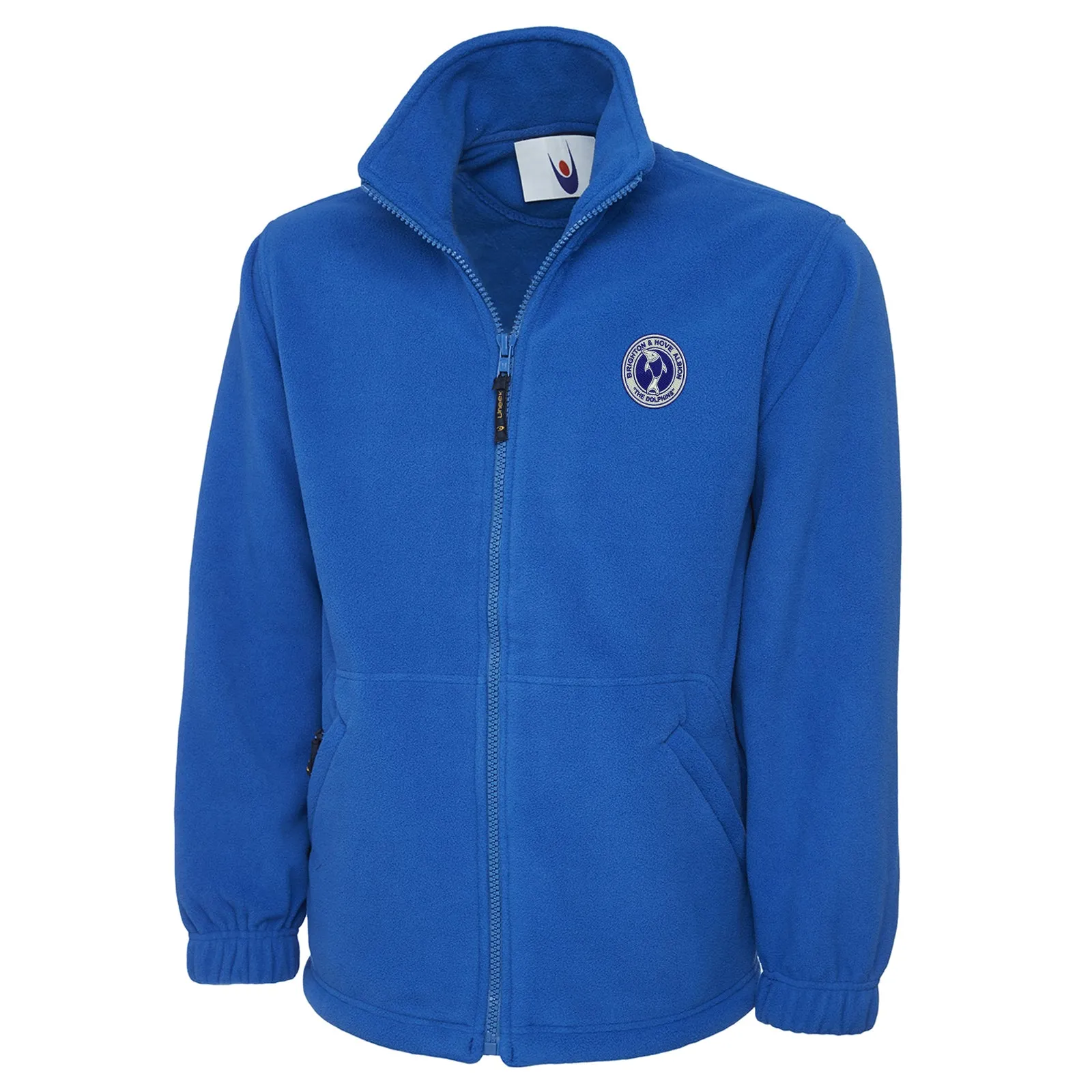 Retro Brighton 1970s Embroidered Premium Fleece Jacket