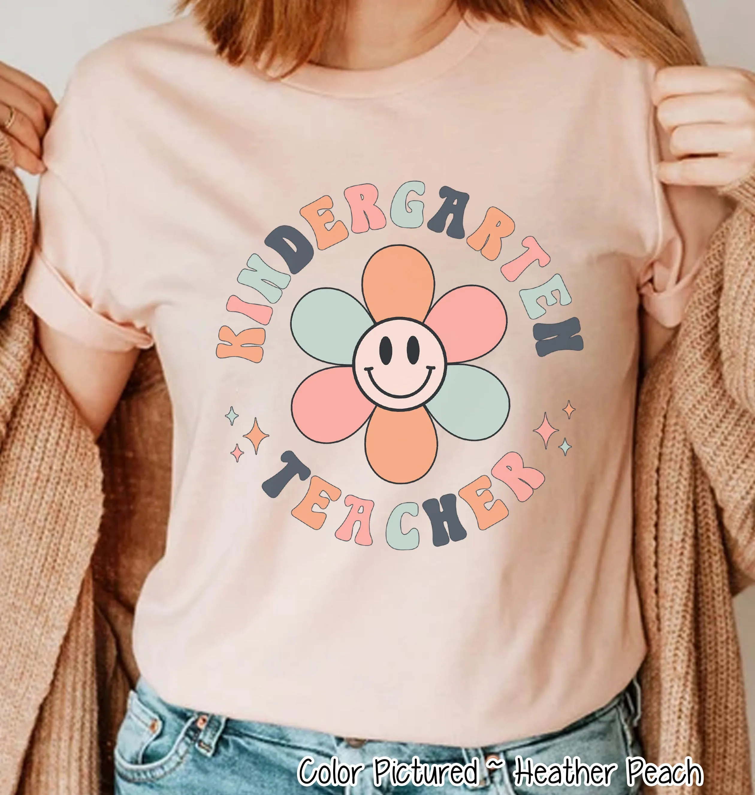Retro Daisy School Teacher Grade Tee
