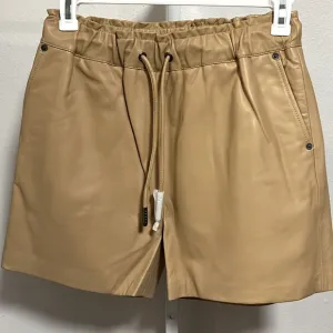 Revolve Lita by Ciara Lamb Leather shorts.Beige / tan New with tags. Size Medium