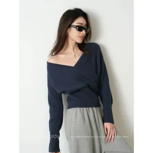 Ribbed Wrap Sweater